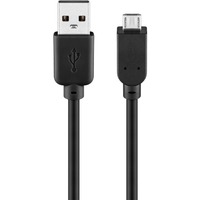 goobay 93920 cable USB 3 m USB 2.0 Micro-USB B USB A Negro negro, 3 m, Micro-USB B, USB A, USB 2.0, 480 Mbit/s, Negro