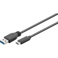 goobay USB3.1CA1 cable USB USB 3.2 Gen 1 (3.1 Gen 1) 1 m USB A USB C Negro negro, 1 m, USB A, USB C, USB 3.2 Gen 1 (3.1 Gen 1), Negro