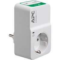 APC PM1WU2-GR limitador de tensión Blanco 1 salidas AC 230 V, Protección contra sobretensión blanco, 918 J, 1 salidas AC, 230 V, 50 Hz +/- 5 Hz, Blanco, 150 g