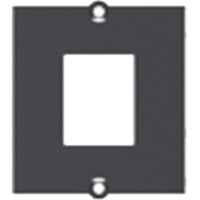 Bachmann 917.062 tapa de seguridad para enchufe Negro 1 pieza(s), Bastidor de instalación negro, Negro, 1 pieza(s)