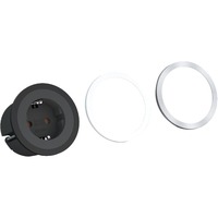 Bachmann 926.001 toma de corriente Tipo F Negro, Enchufe negro, Tipo F, Negro, De plástico, 45 mm, 50 mm, 6,8 cm