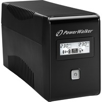 BlueWalker VI 850 LCD Línea interactiva 0,85 kVA 480 W, UPS negro, Línea interactiva, 0,85 kVA, 480 W, 162 V, 290 V, 50/60 Hz, Minorista