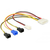 DeLOCK 85516 cable de alimentación interna 0,2 m 0,2 m, Molex (4-pin), Macho, Macho, Derecho, Derecho