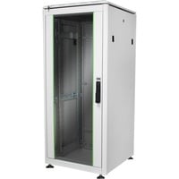 Digitus Armario de red de la serie Unique - 600 x 600 mm (an. x pr.), Armario IT gris claro, Rack o bastidor independiente, 800 kg, Gris