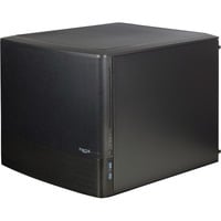 Fractal Design NODE 804 Cubo Negro, Caja cubo negro, Cubo, PC, Negro, micro ATX, Mini-ATX, Unidad de disco duro, Poder, 16 cm