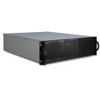 Inter-Tech 3U-30240 Estante Negro, Servidor de vivienda negro, Estante, Servidor, Negro, ATX, Flex-ATX, micro ATX, Mini-ATX, Mini-ITX, Acero, 3U