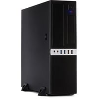 Inter-Tech IT-503 Mini Tower Negro, Cajas de torre negro, Mini Tower, PC, Negro, Mini-ITX, uATX, Metal, Hogar / Oficina