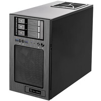SilverStone CS330 Torre Negro, Cajas de torre negro, Torre, PC, Negro, micro ATX, Mini-DTX, Mini-ITX, Aluminio, Acero, 16,5 cm