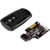 SilverStone ES02-USB mando a distancia RF inalámbrico PC Botones negro, PC, RF inalámbrico, Botones, Negro