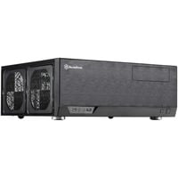 SilverStone GD09B-C HTPC Negro, Caja HTPC negro, HTPC, PC, Negro, ATX, micro ATX, SSI CEB, Aluminio, Plástico, Acero, 13,8 cm