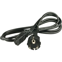 goobay 50098 cable de transmisión Negro 2 m Enchufe tipo F IEC C13 negro, 2 m, Enchufe tipo F, IEC C13, H05VV-F3G, 250 V