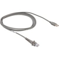 Datalogic Data Transfer Cable cable USB 2 m USB A Gris gris, 2 m, USB A, Macho/Macho, Gris