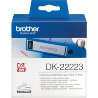 Brother DK-22223 etiqueta de impresora Blanco, Cinta de escritura Blanco, DK, 50 mm x 30.48m, 1 pieza(s)