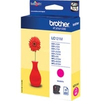 Brother LC121M cartucho de tinta 1 pieza(s) Original Magenta Magenta, 1 pieza(s), 300 páginas, Pack individual