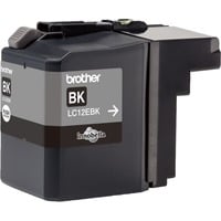 Brother LC12EBK cartucho de tinta 1 pieza(s) Original Negro Negro, 1 pieza(s), 2400 páginas, Pack individual