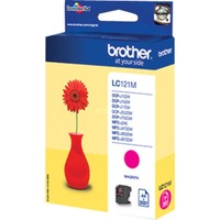 Brother LC-121M cartucho de tinta 1 pieza(s) Original Magenta Tinta a base de pigmentos, 1 pieza(s)