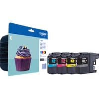 Brother LC-123VALBP cartucho de tinta 4 pieza(s) Original Negro, Cian, Magenta, Amarillo Negro, Cian, Magenta, Amarillo, 4 pieza(s), 600 páginas, 600 páginas, Multipack
