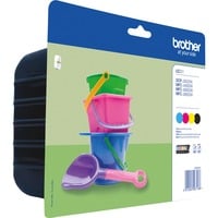 Brother LC-221 cartucho de tinta 4 pieza(s) Original Rendimiento estándar Negro, Cian, Magenta, Amarillo Rendimiento estándar, Negro, Cian, Magenta, Amarillo, 4 pieza(s), 260 páginas, 260 páginas, Multipack