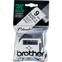 Brother MK221 cinta para impresora de etiquetas Negro sobre blanco M, Cinta de escritura Negro sobre blanco, M, Brother, P-touch, PT-55, PT-60, PT-65, PT-75, PT-80, PT-90, PT-85, PT-110, PT-BB4, 9 mm, 8 m