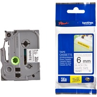 Brother TZE-S211 cinta para impresora de etiquetas TZ, Cinta de escritura TZ, Negro, Inyección de tinta, China, 5 año(s), 6 mm