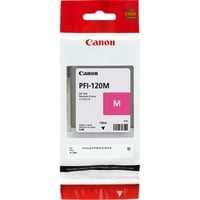 Canon PFI-120M cartucho de tinta 1 pieza(s) Original Magenta Tinta a base de pigmentos, 130 ml, 1 pieza(s), Pack individual