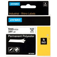 Dymo Poliéster Permanente IND, Cinta de escritura Negro sobre blanco, Multicolor, Poliéster, -40 - 150 °C, UL 969, DYMO