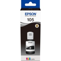 Epson 105 EcoTank Pigment Black ink bottle, Tinta Original, Negro, Epson, - EcoTank ET-7750 - EcoTank ET-7700, 140 ml, Impresión por inyección de tinta
