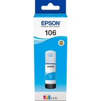 Epson 106 EcoTank Cyan ink bottle, Tinta Original, Cian, Epson, - EcoTank ET-7750 - EcoTank ET-7700, 70 ml, Impresión por inyección de tinta