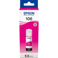 Epson 106 EcoTank Magenta ink bottle, Tinta Original, Magenta, Epson, - EcoTank ET-7750 - EcoTank ET-7700, 70 ml, Impresión por inyección de tinta
