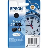 Epson Alarm clock Singlepack Black 27XXL DURABrite Ultra Ink, Tinta Extra (Súper) alto rendimiento, Tinta a base de pigmentos, 34,1 ml, 2200 páginas, 1 pieza(s)