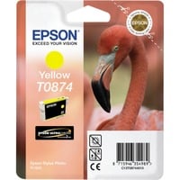Epson Flamingo Cartucho T0874 amarillo, Tinta Tinta a base de pigmentos, 11,4 ml, 1 pieza(s), Minorista