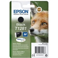 Epson Fox Cartucho T1281 negro, Tinta Tinta a base de pigmentos, 5,9 ml, 185 páginas, 1 pieza(s)