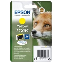 Epson Fox Cartucho T1284 amarillo, Tinta Tinta a base de pigmentos, 3,5 ml, 260 páginas, 1 pieza(s)