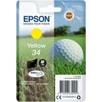 Epson Golf ball Singlepack Yellow 34 DURABrite Ultra Ink, Tinta Rendimiento estándar, Tinta a base de pigmentos, 4,2 ml, 300 páginas, 1 pieza(s)