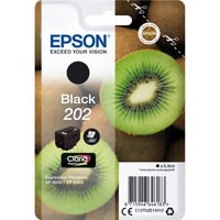 Epson Kiwi Singlepack Black 202 Claria Premium Ink, Tinta Rendimiento estándar, Tinta a base de pigmentos, 6,9 ml, 250 páginas, 1 pieza(s)