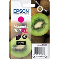 Epson Kiwi Singlepack Magenta 202XL Claria Premium Ink, Tinta Alto rendimiento (XL), Tinta a base de pigmentos, 8,5 ml, 650 páginas, 1 pieza(s)