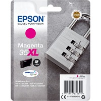 Epson Padlock Singlepack Magenta 35XL DURABrite Ultra Ink, Tinta Alto rendimiento (XL), Tinta a base de pigmentos, 20,3 ml, 1900 páginas, 1 pieza(s)