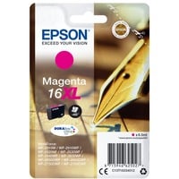 Epson Pen and crossword Singlepack Magenta 16XL DURABrite Ultra, Tinta Alto rendimiento (XL), Magenta, Tinta a base de pigmentos, 6,5 ml, 1 pieza(s), 450 páginas