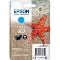 Epson Singlepack Cyan 603 Ink, Tinta Rendimiento estándar, 2,4 ml, 1 pieza(s)