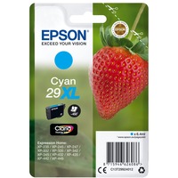 Epson Strawberry Singlepack Cyan 29XL Claria Home Ink, Tinta Alto rendimiento (XL), 6,4 ml, 450 páginas, 1 pieza(s)