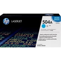 HP Cartucho de tóner original LaserJet 504A cian turquesa, 7000 páginas, Cian, 1 pieza(s)