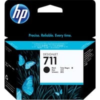 HP Cartucho de tina DesignJet 711 negro de 80 ml, Tinta Alto rendimiento (XL), Tinta a base de pigmentos, 80 ml, 1 pieza(s)