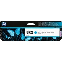 HP Cartucho de tinta original 980 cian Rendimiento estándar, Tinta a base de pigmentos, 6600 páginas, 1 pieza(s)