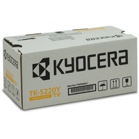 Kyocera TK-5220Y cartucho de tóner 1 pieza(s) Original Amarillo 1200 páginas, Amarillo, 1 pieza(s)