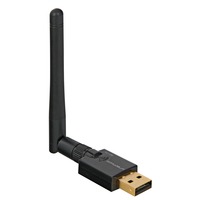 Dream Multimedia WLAN USB Adapter 300 Mbps, Adaptador Wi-Fi negro