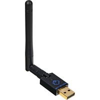 GigaBlue WLAN 600 Mbps 600 Mbit/s, Adaptador Wi-Fi negro, Alámbrico, USB, WLAN, Wi-Fi 4 (802.11n), 600 Mbit/s, Negro