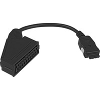TechniSat 0000/3602 cable EUROCONECTOR SCART (21-pin) Negro, Adaptador negro, SCART (21-pin), Macho, Hembra, Negro