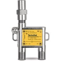 TechniSat Power Inserter FW1 Divisor de señal para cable coaxial Plata, Distribuidor plateado, Divisor de señal para cable coaxial, 75 Ω, 5 - 2600 MHz, Plata, Hembra, 33 mm