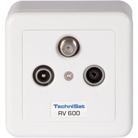 TechniSat TechniPro RV 600-13 caja de tomacorriente Blanco, Caja de conexiones blanco