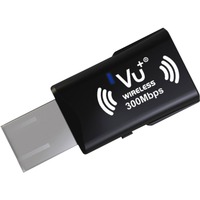 VU+ 10005144 adaptador y tarjeta de red WLAN 300 Mbit/s, Adaptador Wi-Fi negro, Inalámbrico, USB, WLAN, Wi-Fi 4 (802.11n), 300 Mbit/s, Negro
